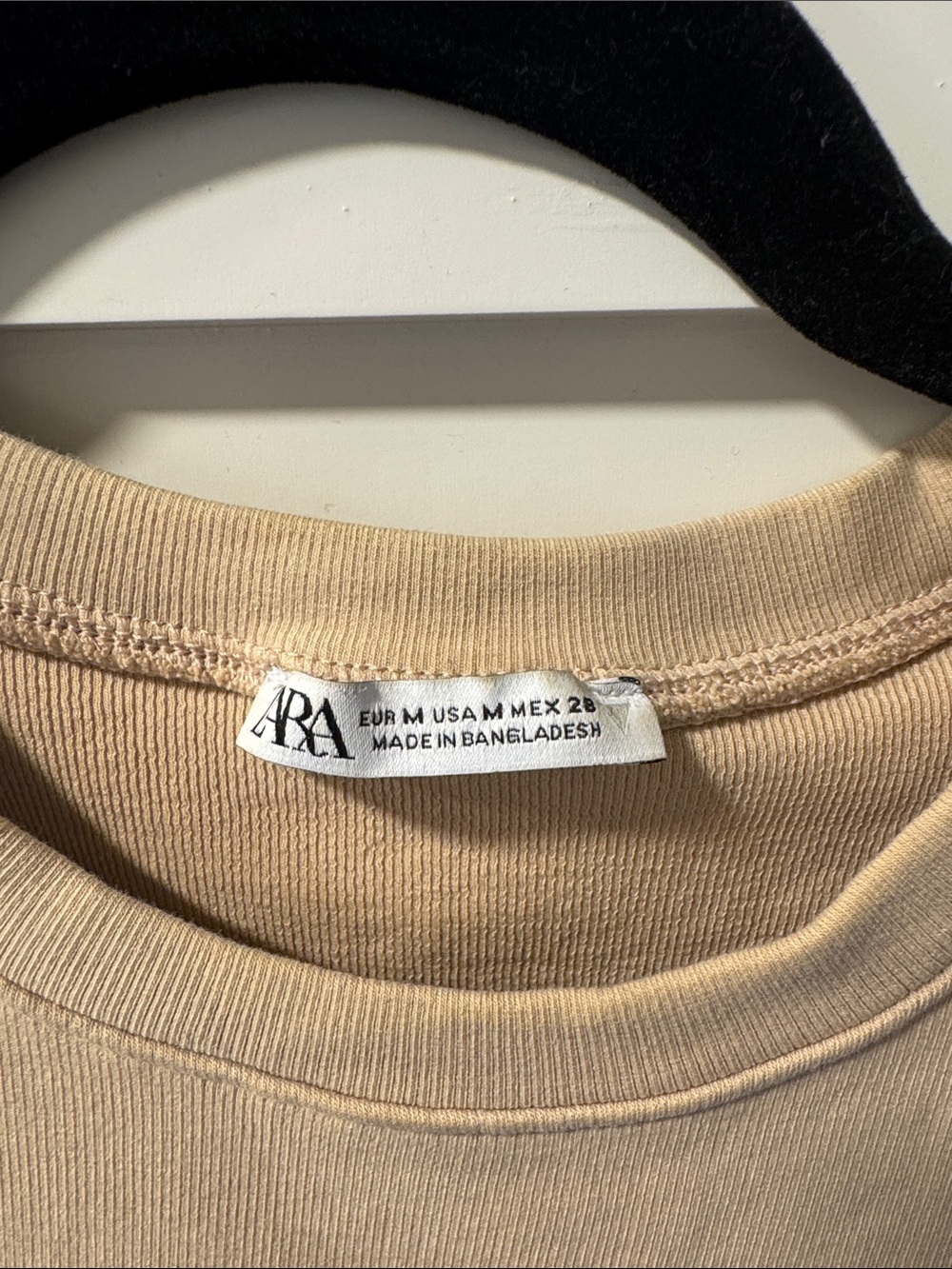 Zara Cream Ribbed Cropped Tank - Picture 2 of 2